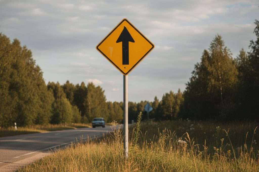 Comprendre la signification du panneau losange jaune