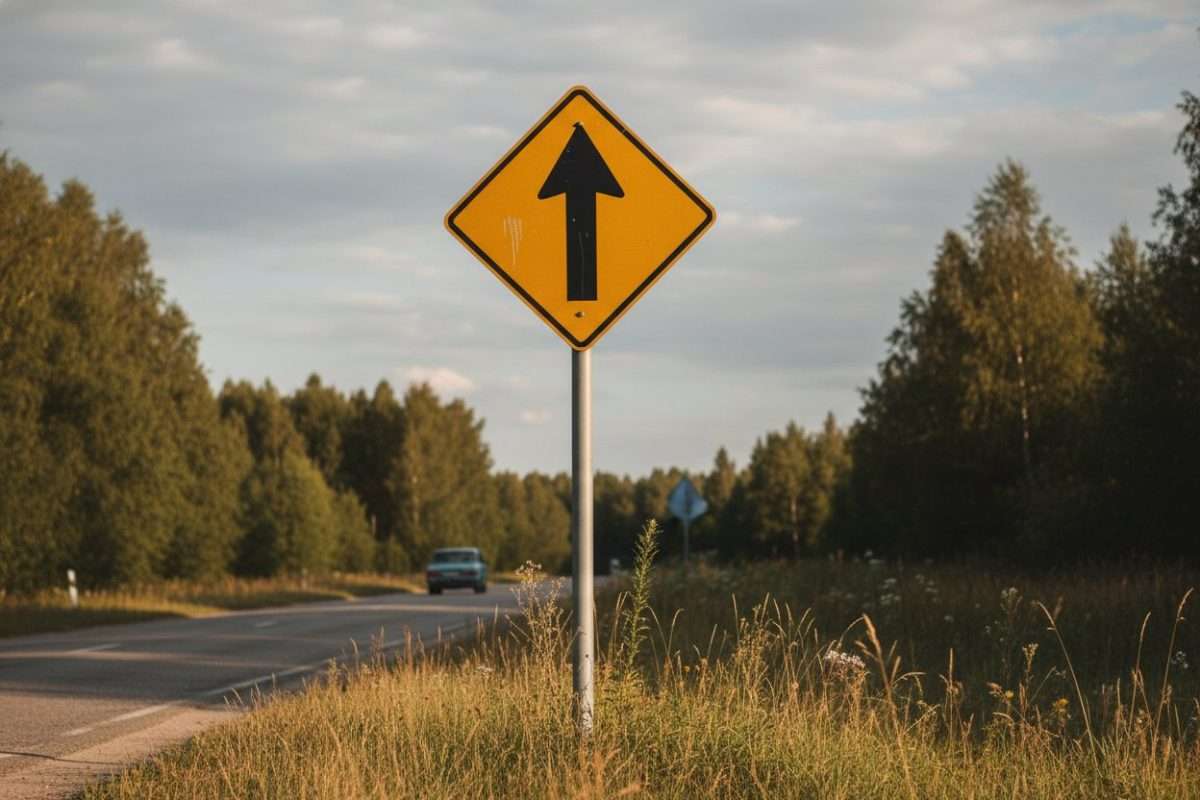 Comprendre la signification du panneau losange jaune