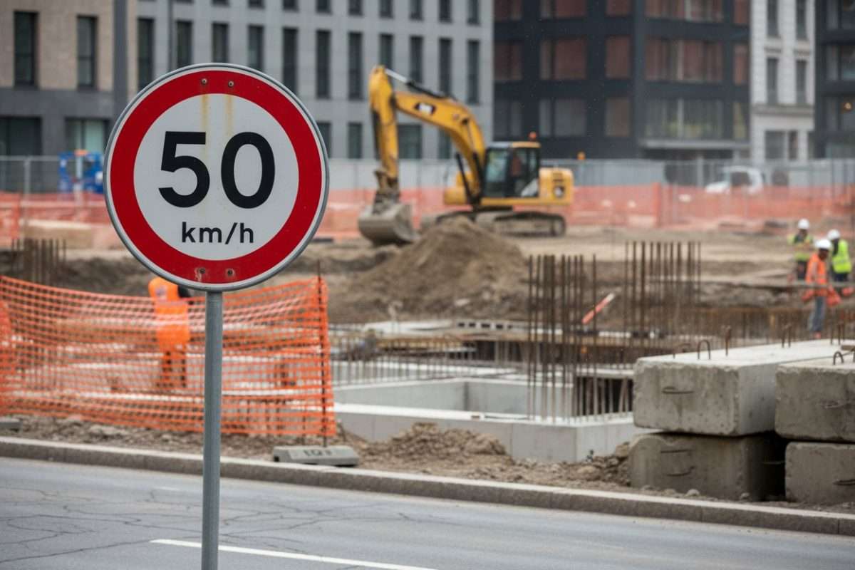 Radar chantier 50 km/h : amende et sanctions encourues